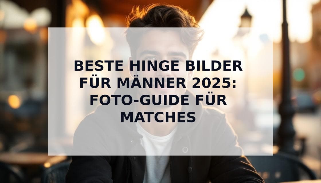 Cover Image for Beste Bilder für Hinge 2025: Der ultimative Guide für Männer